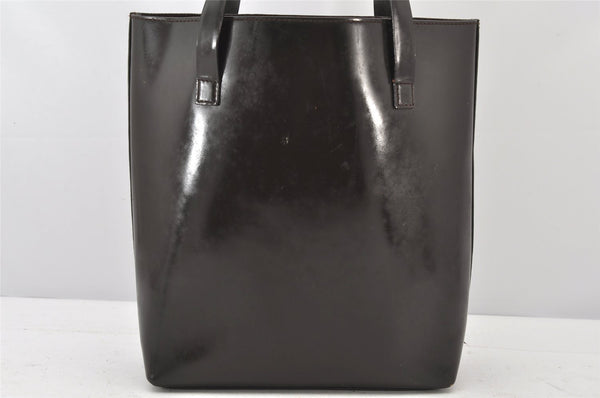 Authentic GUCCI Vintage Hand Tote Bag Purse Leather Brown 5240K