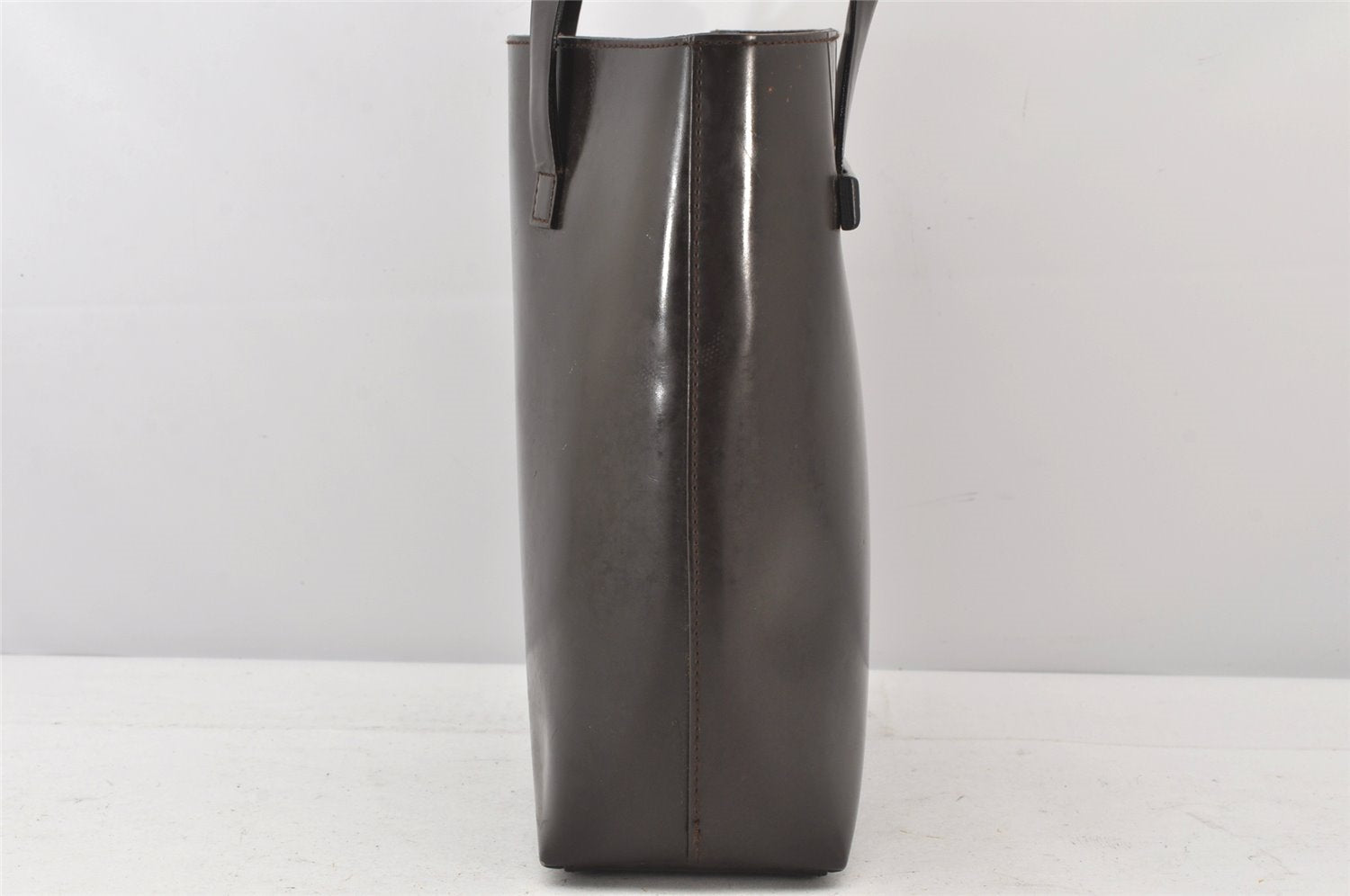 Authentic GUCCI Vintage Hand Tote Bag Purse Leather Brown 5240K