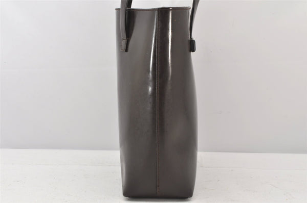 Authentic GUCCI Vintage Hand Tote Bag Purse Leather Brown 5240K