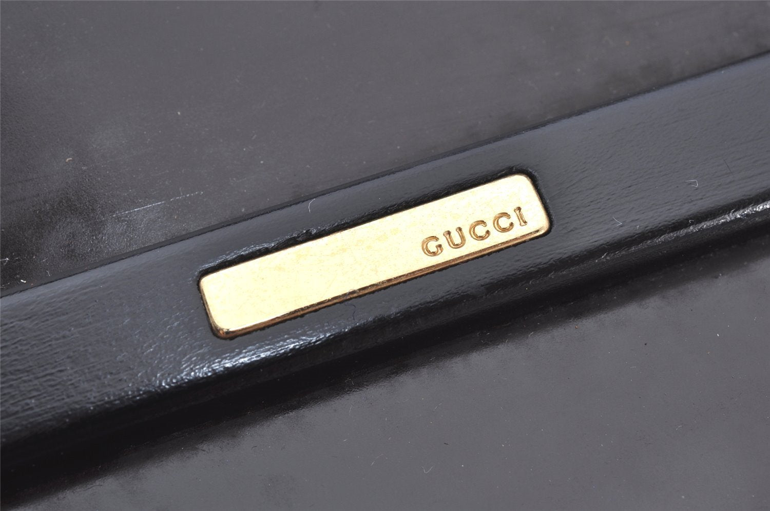 Authentic GUCCI Vintage Hand Tote Bag Purse Leather Brown 5240K