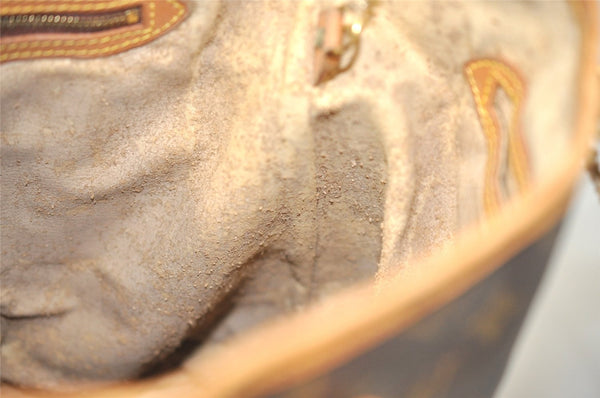 Authentic Louis Vuitton Monogram Bucket GM Shoulder Tote Bag M42236 Junk 5241I