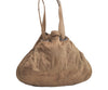 Authentic Christian Dior Cannage Nylon Leather Drawstring Bag Beige Junk 5241K