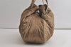 Authentic Christian Dior Cannage Nylon Leather Drawstring Bag Beige Junk 5241K