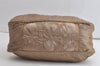 Authentic Christian Dior Cannage Nylon Leather Drawstring Bag Beige Junk 5241K