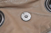 Authentic Christian Dior Cannage Nylon Leather Drawstring Bag Beige Junk 5241K