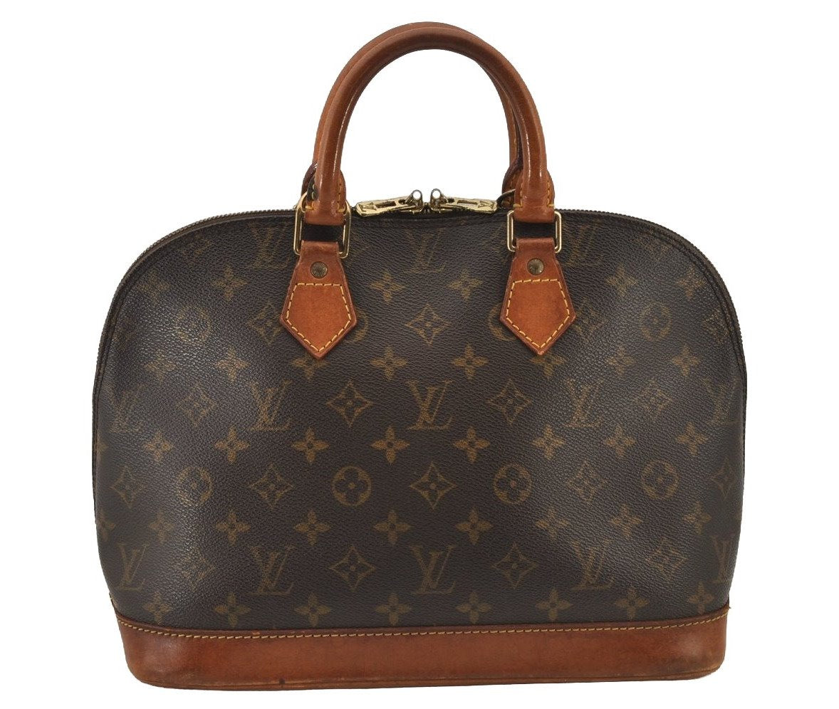 Authentic Louis Vuitton Monogram Alma Hand Bag Purse M51130 LV 5242J