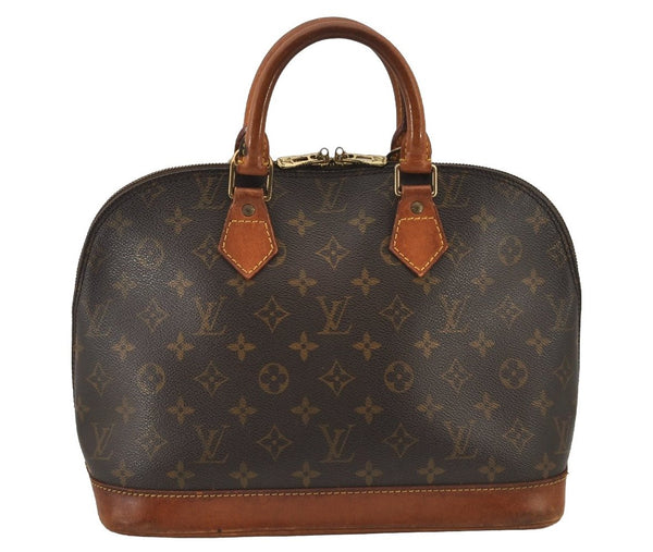 Authentic Louis Vuitton Monogram Alma Hand Bag Purse M51130 LV 5242J