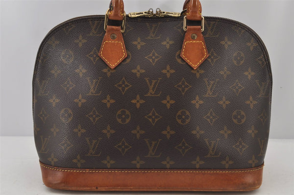 Authentic Louis Vuitton Monogram Alma Hand Bag Purse M51130 LV 5242J
