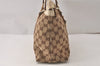 Authentic GUCCI Abbey Shoulder Tote Bag GG Canvas Leather 141470 Brown 5242K