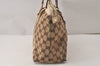 Authentic GUCCI Abbey Shoulder Tote Bag GG Canvas Leather 141470 Brown 5242K