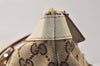 Authentic GUCCI Abbey Shoulder Tote Bag GG Canvas Leather 141470 Brown 5242K