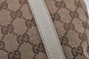 Authentic GUCCI Abbey Shoulder Tote Bag GG Canvas Leather 141470 Brown 5242K