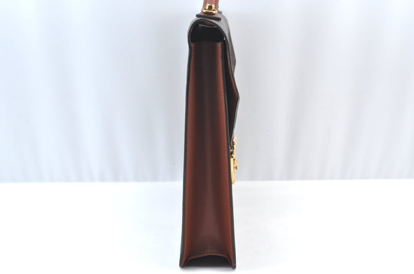 Auth Louis Vuitton Monogram Porte Documents Bandouliere M53338 Briefcase 5243H