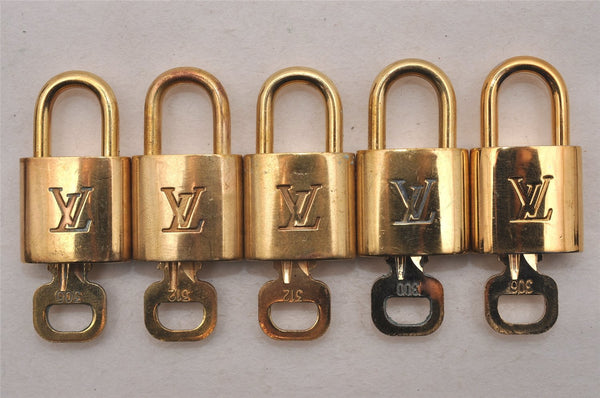 Authentic Louis Vuitton Padlock & Keys 10Set LV 5243J