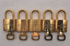 Authentic Louis Vuitton Padlock & Keys 10Set LV 5243J