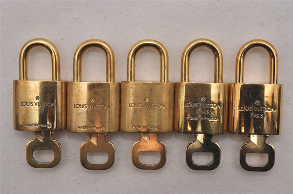 Authentic Louis Vuitton Padlock & Keys 10Set LV 5243J