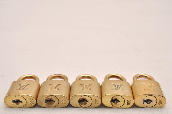 Authentic Louis Vuitton Padlock & Keys 10Set LV 5243J