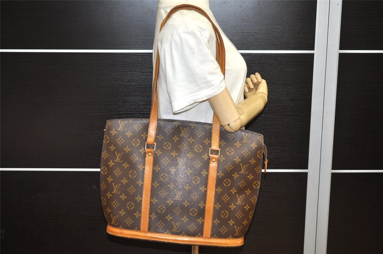 Authentic Louis Vuitton Monogram Babylone Shoulder Tote Bag M51102 LV 5245K