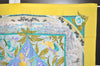 Authentic HERMES Carre 90 Scarf "TROPIQUES" Silk Yellow 5246J