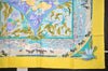 Authentic HERMES Carre 90 Scarf "TROPIQUES" Silk Yellow 5246J