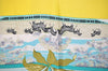 Authentic HERMES Carre 90 Scarf "TROPIQUES" Silk Yellow 5246J