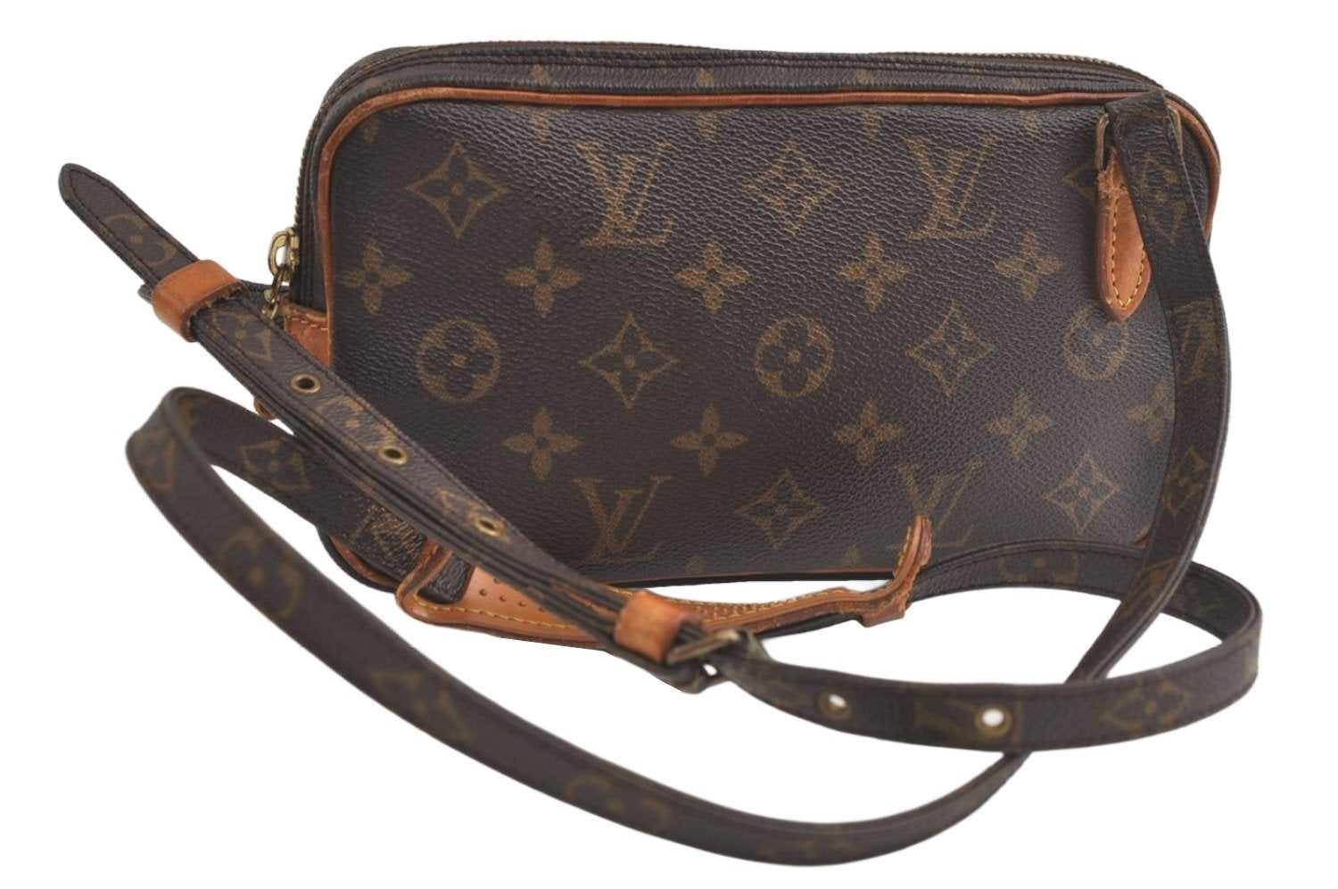 Auth Louis Vuitton Monogram Marly Bandouliere Shoulder Bag M51828 Junk 5246K