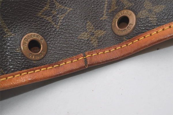 Authentic Louis Vuitton Monogram Petit Noe M42226 Shoulder Drawstring Bag 5247I