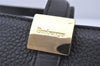 Authentic Burberrys Vintage Leather Hand Bag Purse Black 5248K