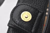 Authentic Burberrys Vintage Leather Hand Bag Purse Black 5248K