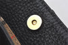 Authentic Burberrys Vintage Leather Hand Bag Purse Black 5248K