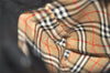 Authentic Burberrys Vintage Leather Hand Bag Purse Black 5248K