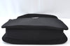 Authentic PRADA Vintage Cotton Plastic Shoulder Bag Purse Black 5249I