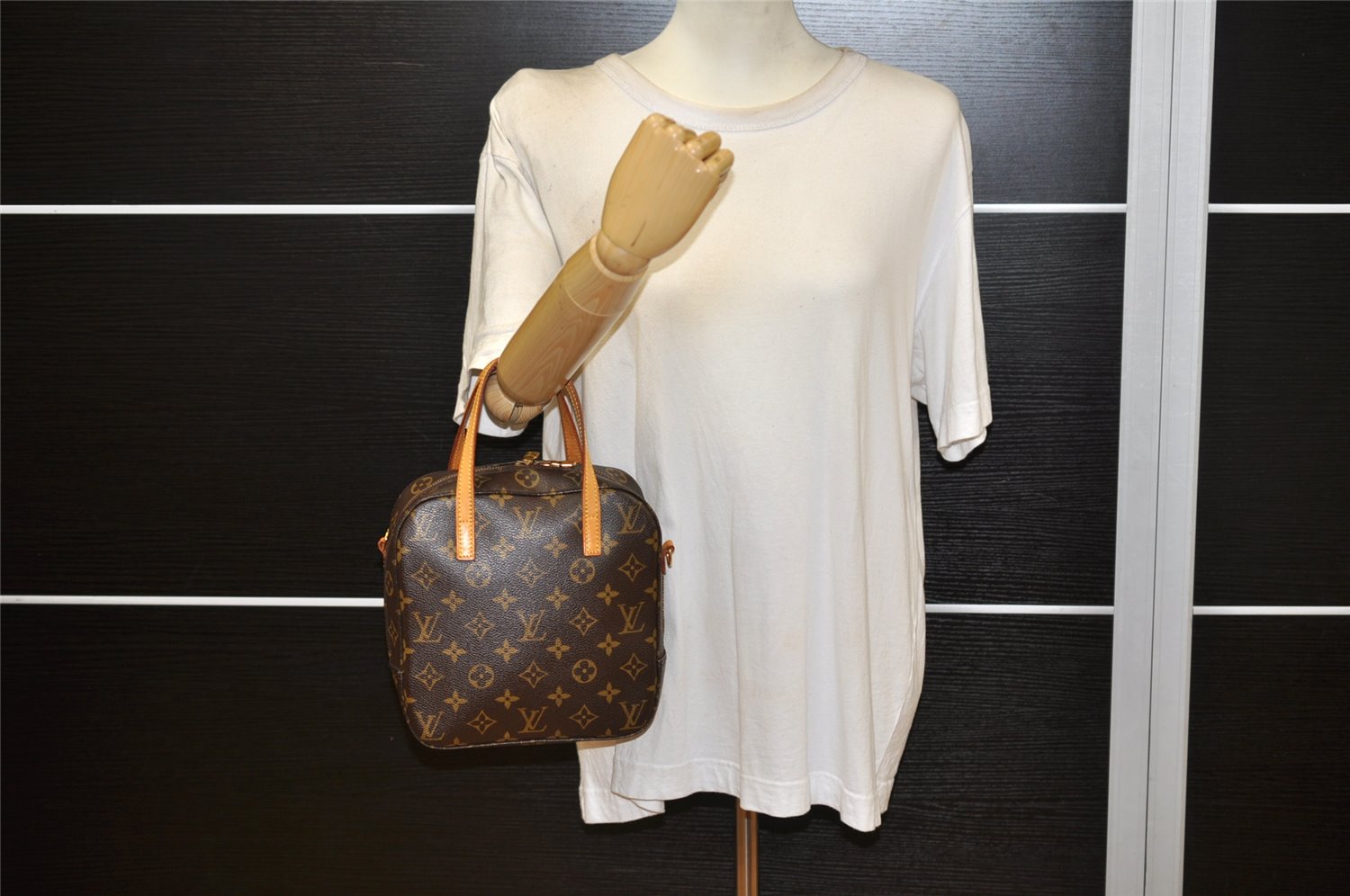 Authentic Louis Vuitton Monogram Spontini 2Way Shoulder Hand Bag M47500 LV 5249K