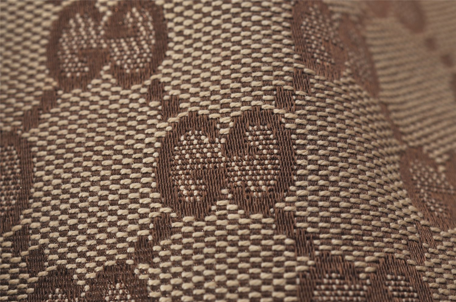 Authentic GUCCI Abbey Shoulder Tote Bag GG Canvas Leather 130736 Brown 5250J