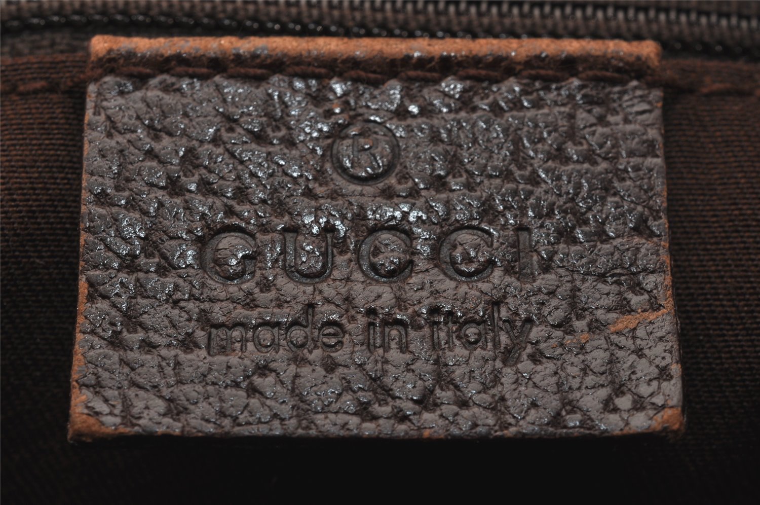 Authentic GUCCI Abbey Shoulder Tote Bag GG Canvas Leather 130736 Brown 5250J