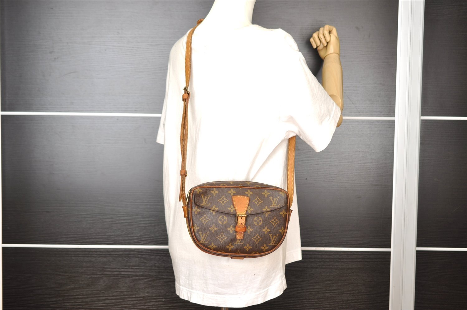 Authentic Louis Vuitton Monogram Jeune Fille PM M51227 Shoulder Cross Bag 5252I