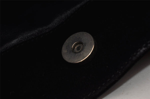 Authentic GUCCI Vintage Shoulder Bag Purse Suede Leather 0013167 Black 5253I