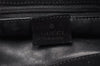 Authentic GUCCI Vintage Shoulder Bag Purse Suede Leather 0013167 Black 5253I