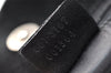 Authentic GUCCI Vintage Shoulder Bag Purse Suede Leather 0013167 Black 5253I
