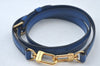 Authentic Louis Vuitton Leather Shoulder Strap Blue 38.6-45.3" LV 5253K