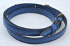 Authentic Louis Vuitton Leather Shoulder Strap Blue 38.6-45.3" LV 5253K