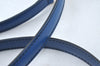Authentic Louis Vuitton Leather Shoulder Strap Blue 38.6-45.3" LV 5253K