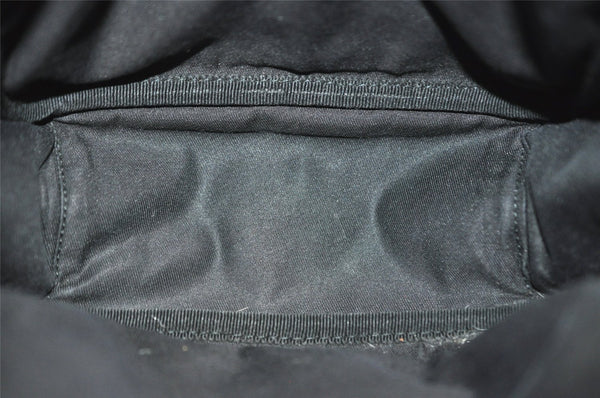 Authentic GUCCI Shoulder Cross Body Bag GG Canvas Leather 122759 Black 5255I