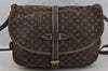 Auth Louis Vuitton Monogram Mini Lin Saumur 30 Shoulder Bag M95227 Brown 5255J