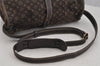 Auth Louis Vuitton Monogram Mini Lin Saumur 30 Shoulder Bag M95227 Brown 5255J