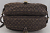 Auth Louis Vuitton Monogram Mini Lin Saumur 30 Shoulder Bag M95227 Brown 5255J