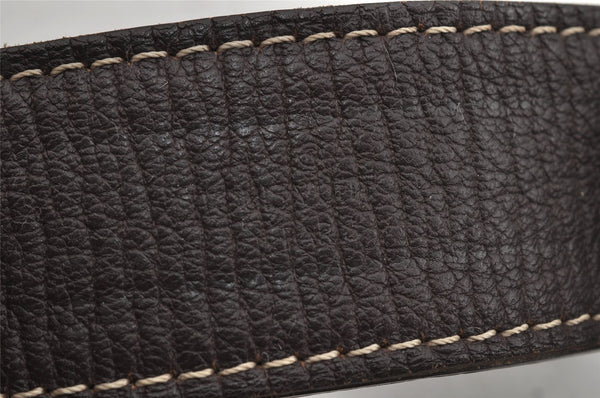 Auth Louis Vuitton Monogram Mini Lin Saumur 30 Shoulder Bag M95227 Brown 5255J