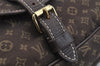 Auth Louis Vuitton Monogram Mini Lin Saumur 30 Shoulder Bag M95227 Brown 5255J