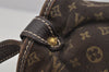 Auth Louis Vuitton Monogram Mini Lin Saumur 30 Shoulder Bag M95227 Brown 5255J