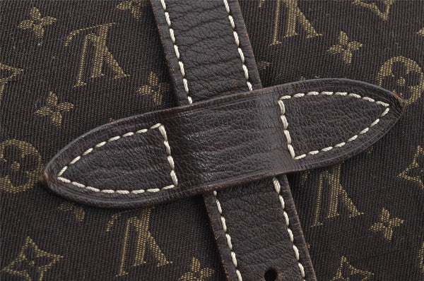 Auth Louis Vuitton Monogram Mini Lin Saumur 30 Shoulder Bag M95227 Brown 5255J